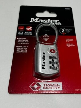 Master Lock 4688D TSA-Approved Luggage Lock security level 2 travel  summer trip
